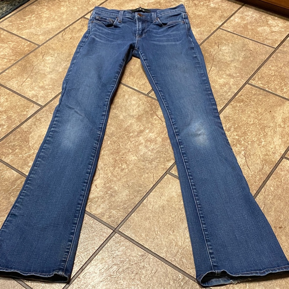 J Brand Waltz Blue Flare Size 25 Jeans Faded Coquette Casual Denim